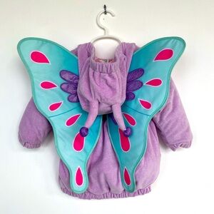 Purple Butterfly costume w/ removable Velcro wings. 12-18 months.